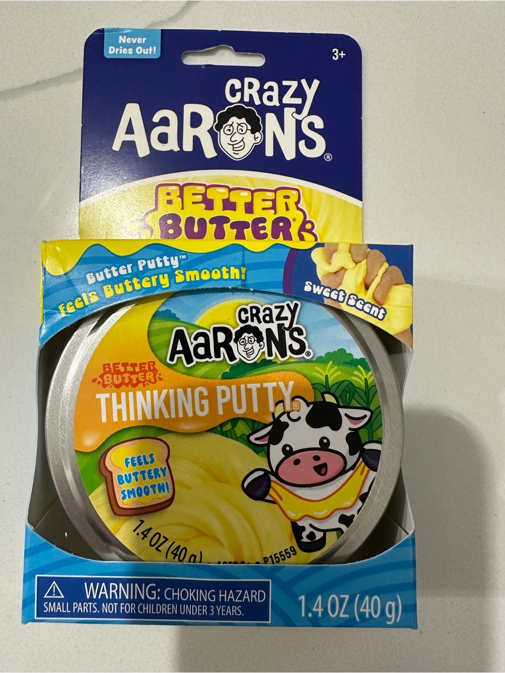 Crazy Aaron's Better Butter Thinking Putty - Yellow 🔥Fast shipping